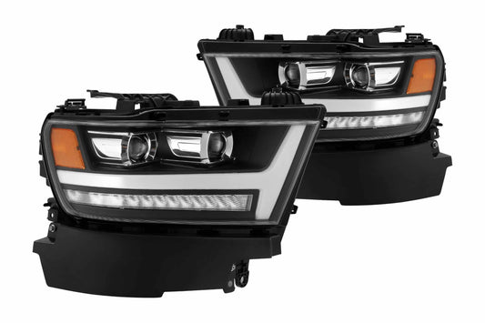 ARex Pro Halogen Headlights: Dodge Ram 1500 (19+) - Jet Black (Set)