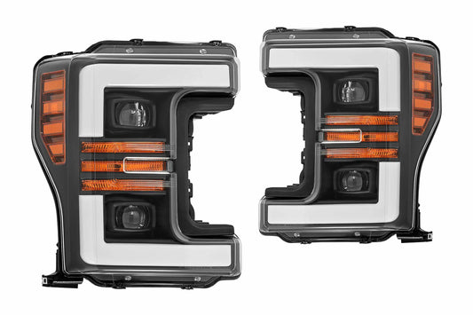 ARex Pro Halogen Headlights: Ford Super Duty (17-19) - Black (Set)