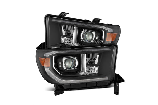 ARex Pro Halogen Headlights:: Toyota Tundra (07-13) - Matte Black / Chrome (Set) (w/ Auto-Leveling)