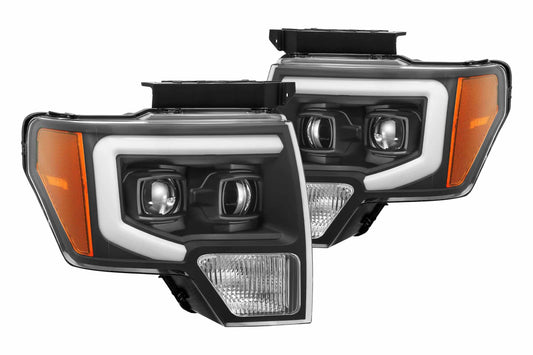 ARex Pro Halogen Headlights: Ford F150 (09-14) - Jet Black (Set)