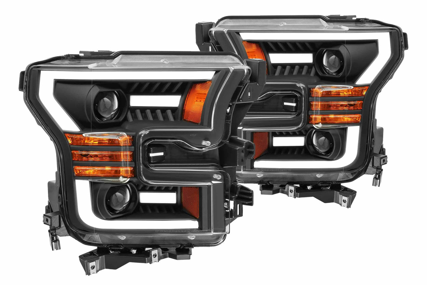 ARex Pro Halogen Headlights:: Ford F150 (15-17) - Chrome (Set)