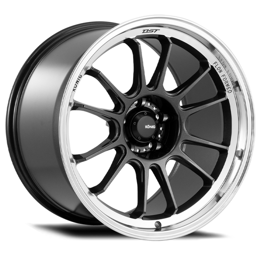 Konig Hypergram 18x8.5 5x108 ET43 Metallic Carbon w/ Machined Lip