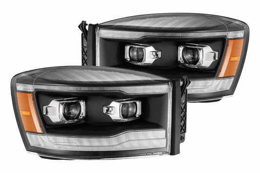 ARex Luxx LED Headlights: Dodge Ram (06-08) - Black (Set)