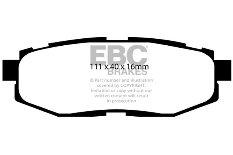 EBC 2022+ Subaru WRX Bluestuff Rear Brake Pads