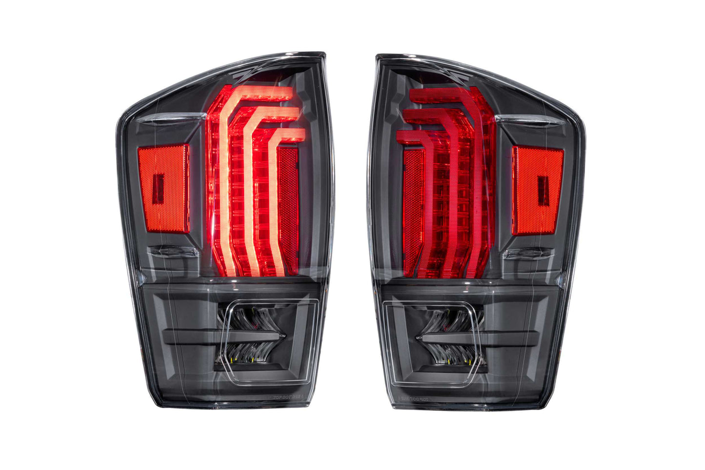 XB LED Tail Lights: Toyota Tacoma (16-23) (Pair / Clear Lens)