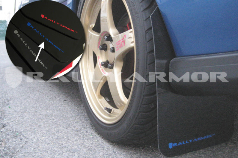 Rally Armor 93-01 Subaru Impreza RS Black UR Mud Flap w/ Blue Logo