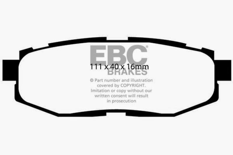 EBC 2022+ Subaru WRX / 2012+ Scion FR-S Ultimax 2 Rear Brake Pads