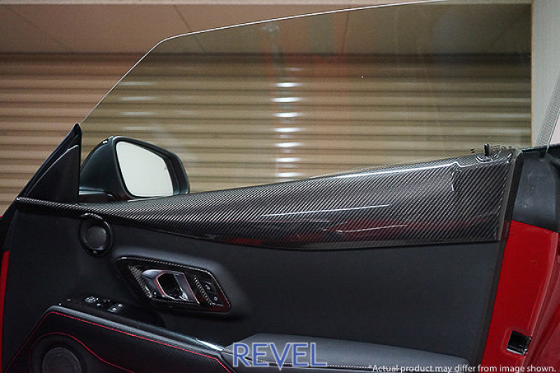 Revel GT Dry Carbon Door Trim Cover 2020 Toyota GR Supra - 2 Pieces