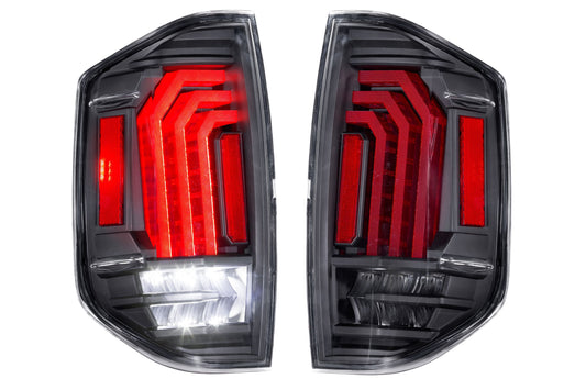 XB LED Tail Lights: Toyota Tundra (14-21) (Pair / Black)