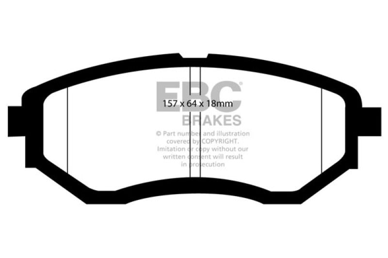 EBC Bluestuff Front Brake Pads 2015-2021 / 2022+ Subaru WRX