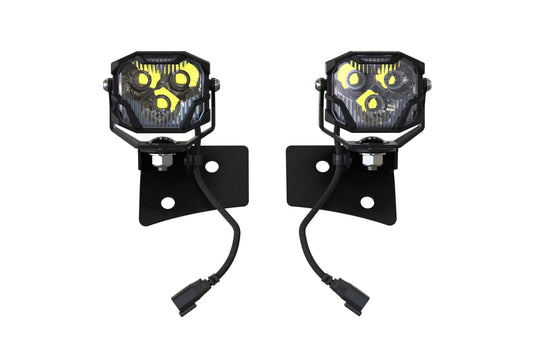 Morimoto 4Banger Ditch Light Kit: Wrangler JK (NCS White Combo Beam)