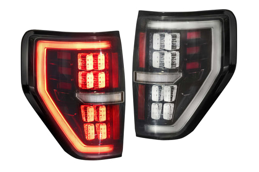 XB LED Tail Lights: Ford F150 (09-14) (Pair / Smoked)
