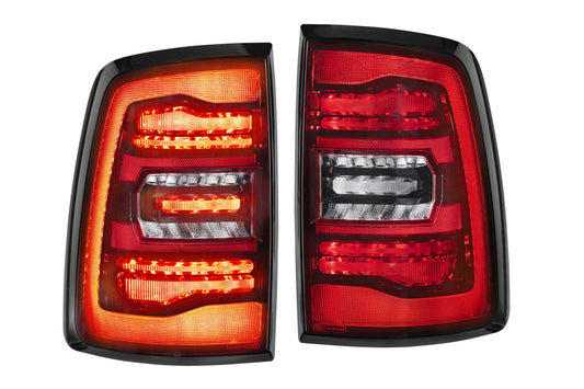 XB LED Tail Lights: Dodge Ram (09-18) (Pair / Red) (Gen 2)
