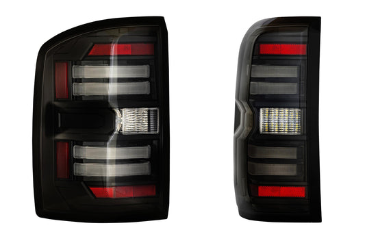 XB LED Tail Lights: GMC Sierra (14-18) (Pair / Smoked)