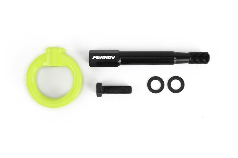 Perrin 2022+ Subaru WRX / 18-21 Crosstrek Tow Hook Kit (Rear) - Neon Yellow