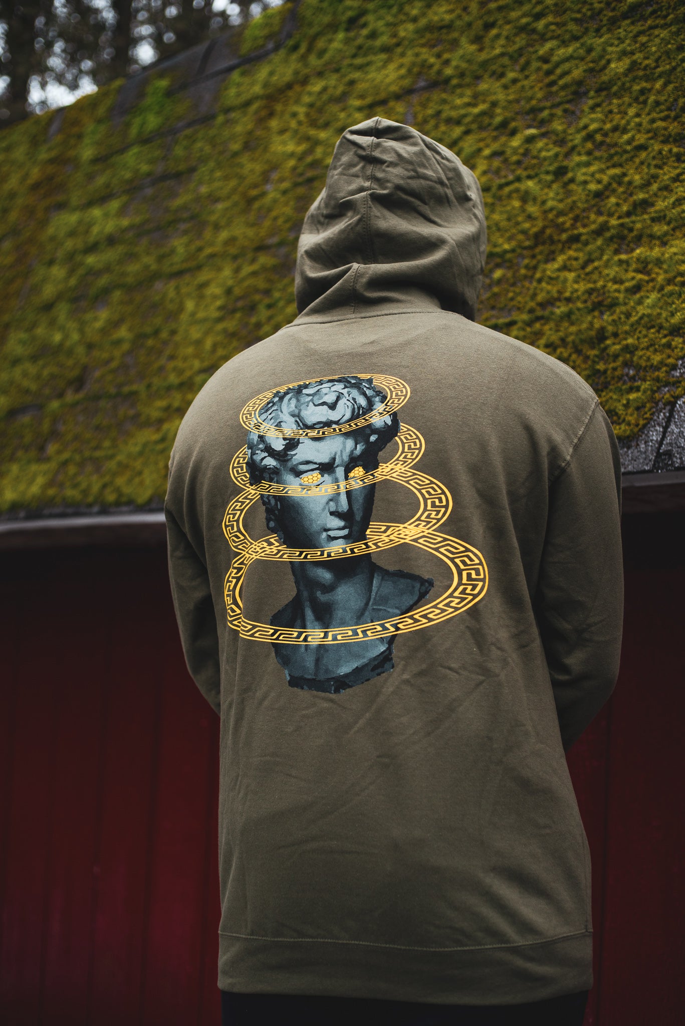 Circuit Demon Versace Hoodie Army Green