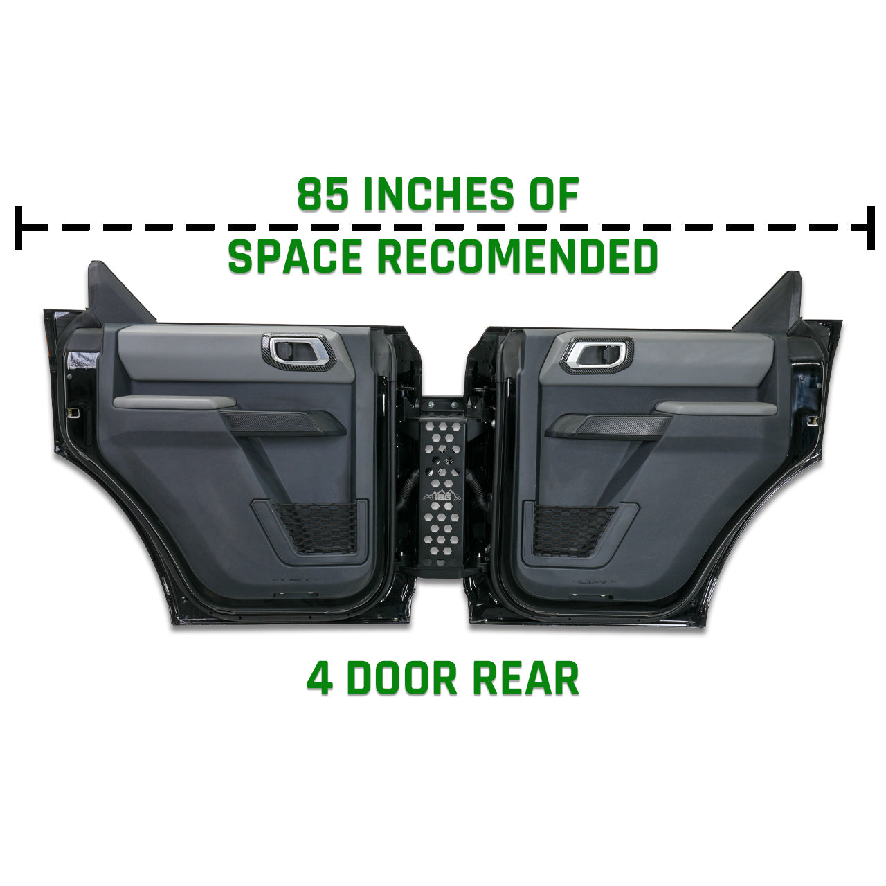 IAG EZ-Guide Door Storage System 2021+ Ford Bronco 4DR - Rear Doors Only