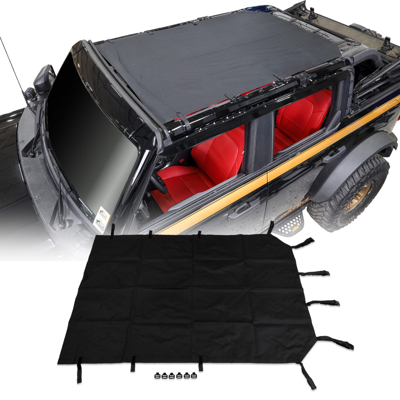 IAG I-Line Canvas Sunshade 2021+ Ford Bronco Four Door