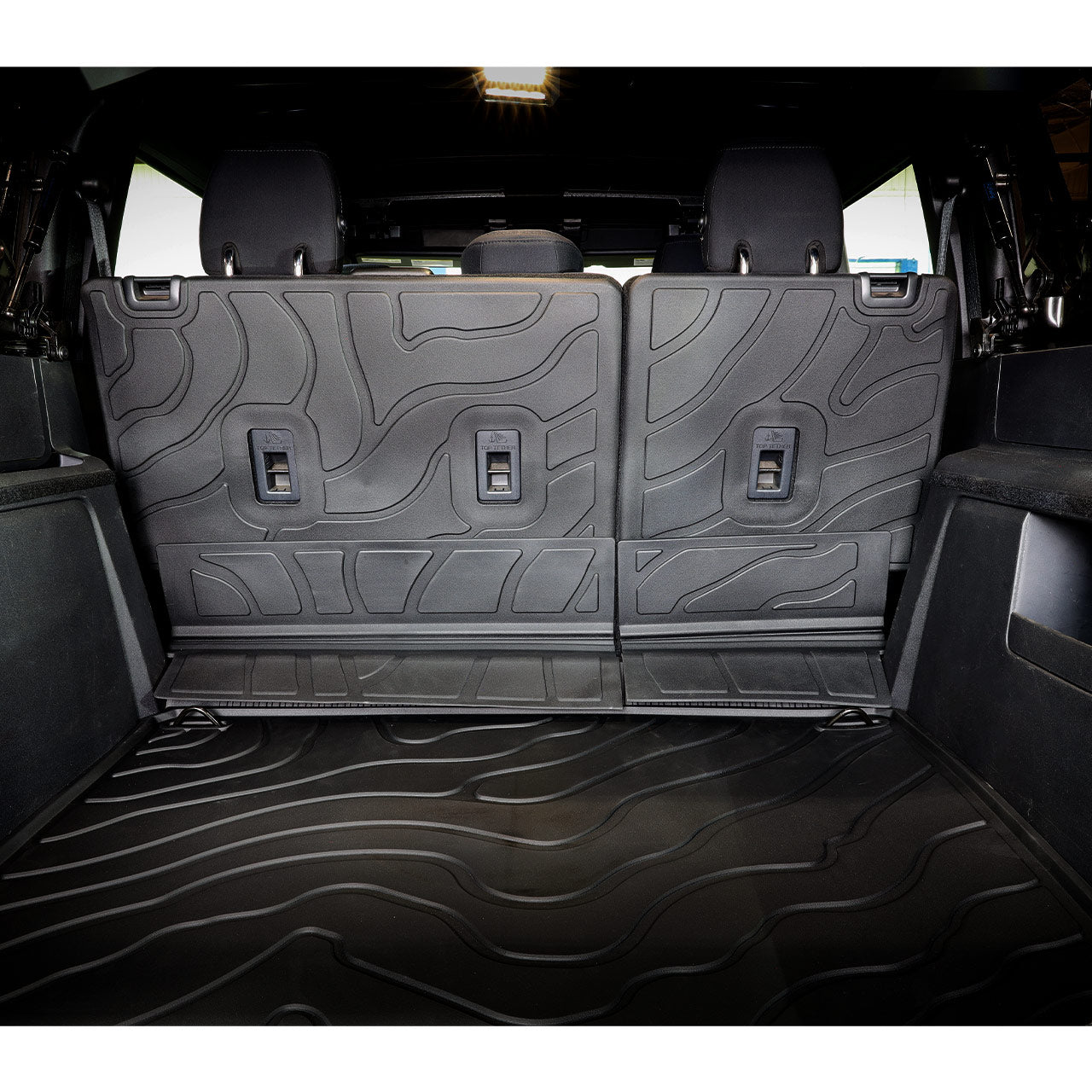 IAG I-Line TPE Terrain Pattern Molded Rear Seat Protector Mat For 2021+ Ford Bronco Four Door