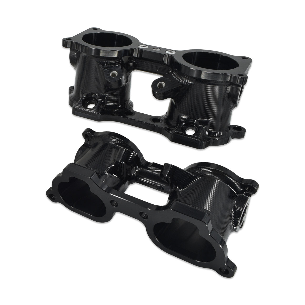 IAG V3 Top Feed TGV Housings With Butterfly Pass Thru (Black) (06-14 WRX 07+ STI 07-12 LGT 09-13 FXT)