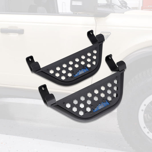 IAG V1 EZ-Step Add-on For 2021+ Ford Bronco 2 Door - Blue Logo (1 Pair)