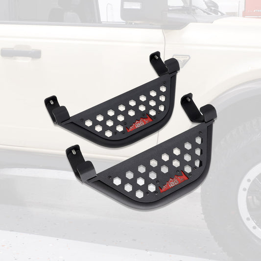 IAG V1 EZ-Step Add-on For 2021+ Ford Bronco 2 Door - Red Logo (1 Pair)