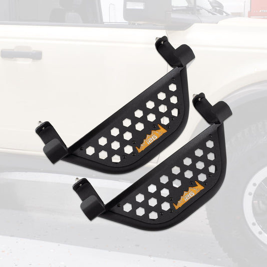 IAG-V2 EZ-Step Add-on For 2021 + Ford Bronco 2 Door - Orange Logo (1 Pair)