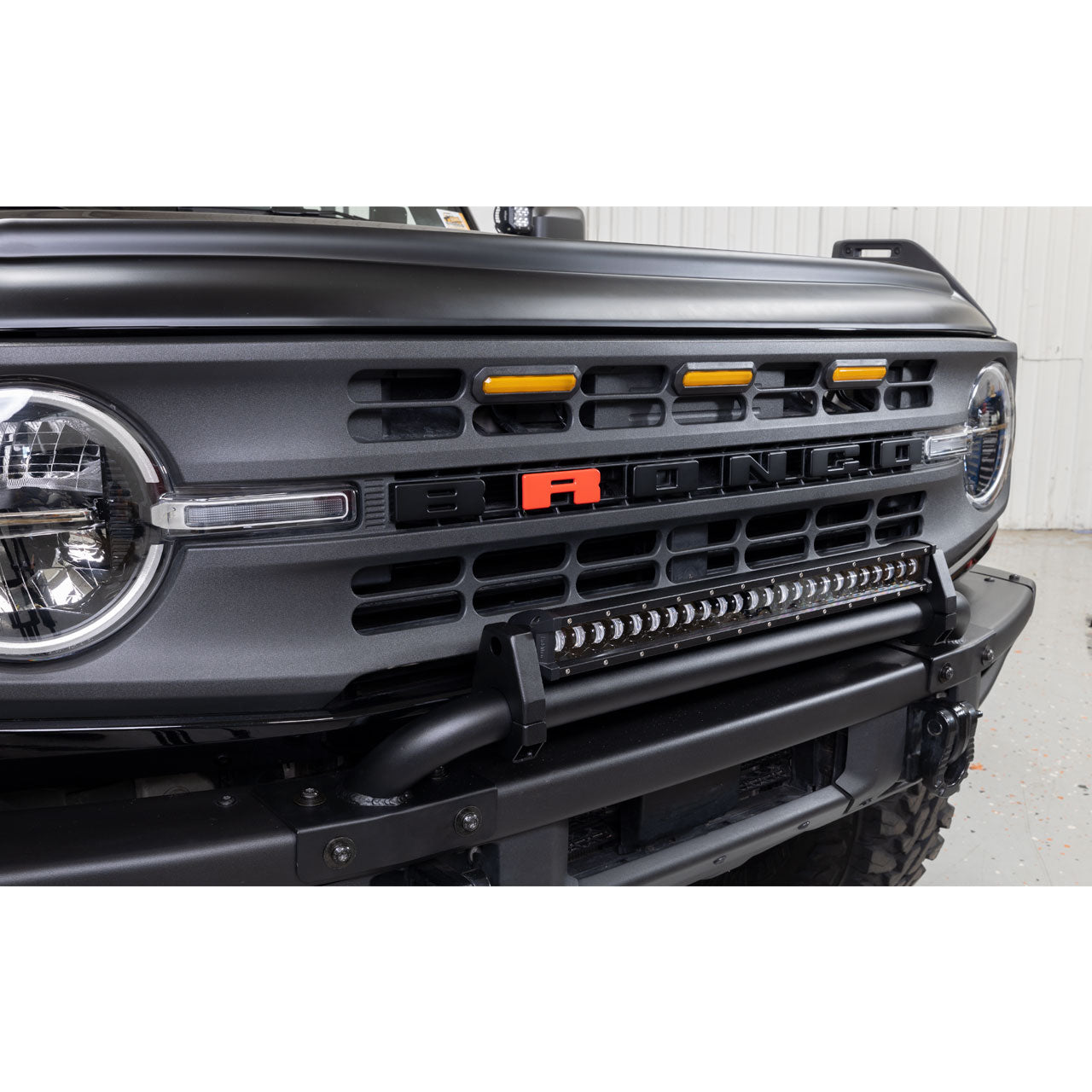 IAG I-Line White LED Light For Mini Bull Bar 2021+ Ford Bronco