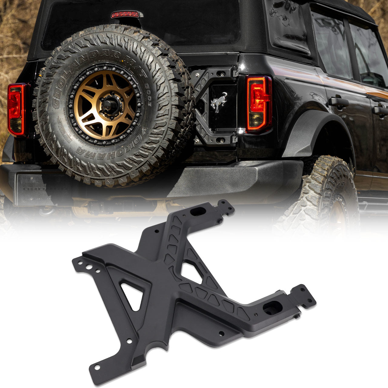 IAG X-Brace Tailgate Hinge Reinforcement For 21+ Bronco