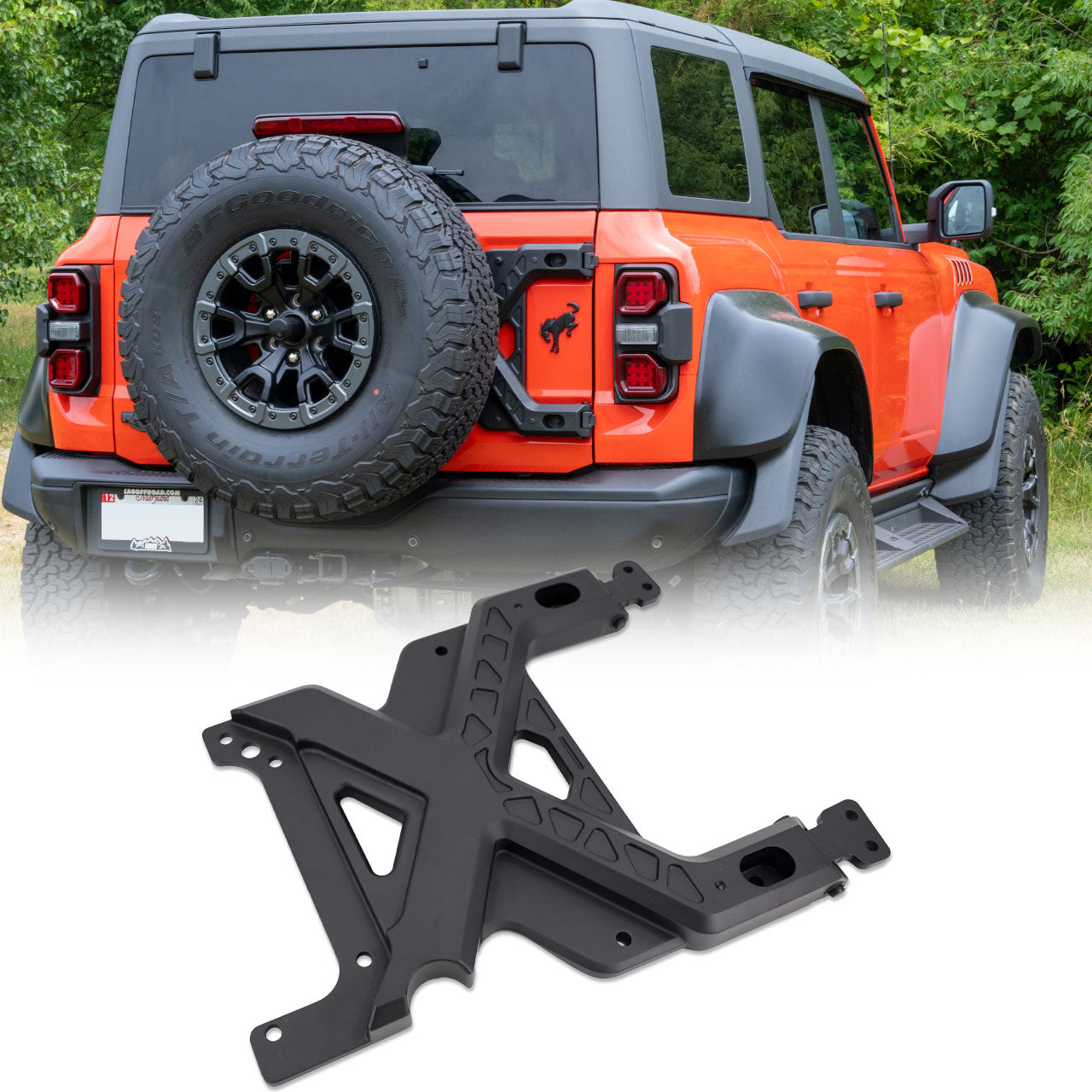 IAG X-Brace Tailgate Hinge Reinforcement For 22+ Bronco Raptor