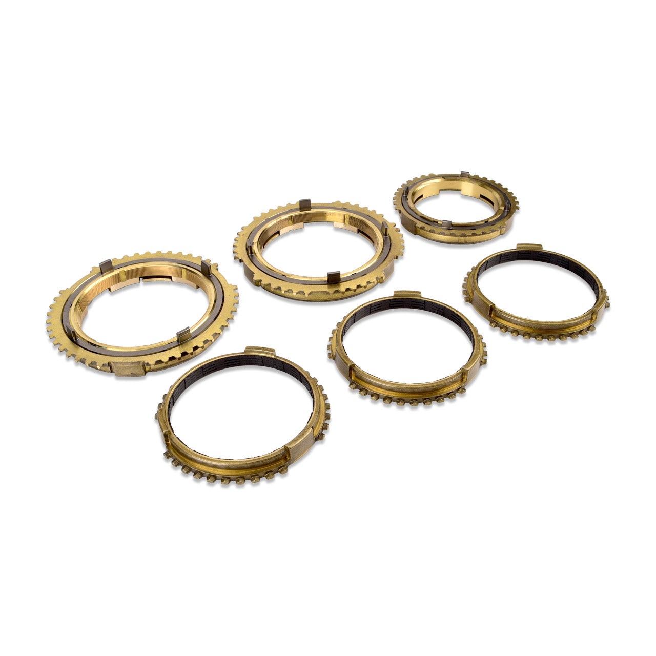 IAG 6 Speed Synchro Set 1st - 3rd Brass / 4th - 6th Carbon Faced - Brass For 08-21 STI