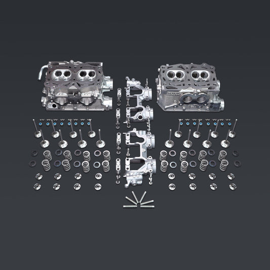 IAG Stage 1 Cylinder Head Package For 02-05 WRX 2.0L S20 Castings (Cams / Lifter Buckets Sold Separately).