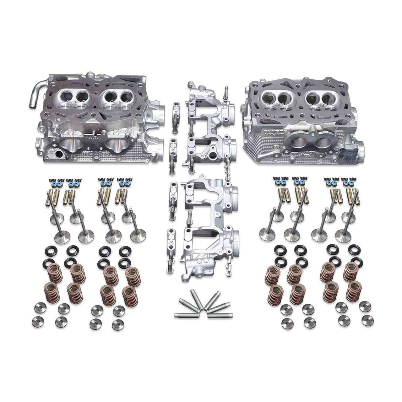 IAG 1150 CNC Ported Drag D25 Cylinder Heads Package (No Cams & Lifters) For 06-14 WRX 06-13 FXT 07-09 LGT