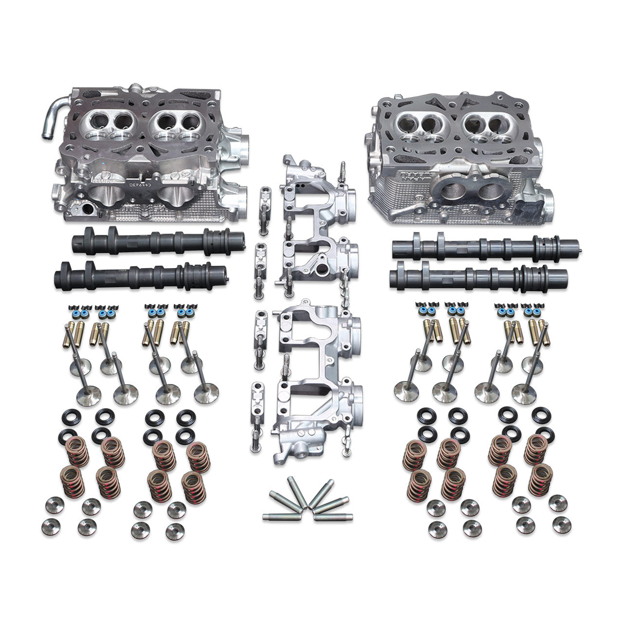 IAG 1150 CNC Ported Drag D25 Cylinder Heads Package W/ GSC S2 Cams & Lifters For 06-14 WRX 06-13 FXT 07-09 LGT