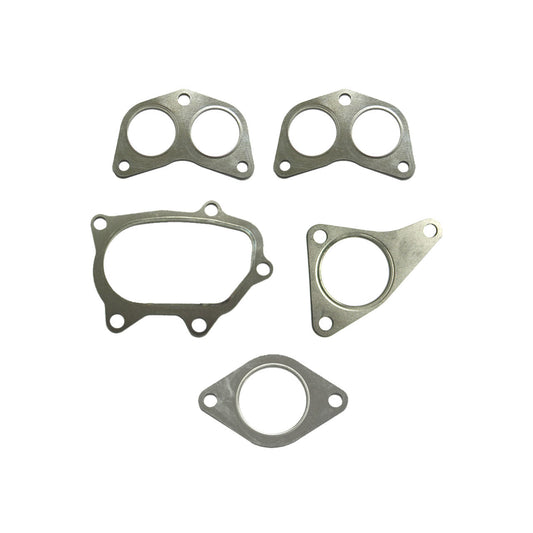 Subaru Stainless Steel Exhaust Gasket Set (5 Piece) For 2-Bolt Uppipe.