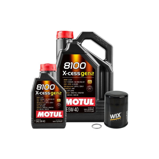 IAG MOTUL 6L 5W40 8100 X-CESS (Built Engine) Oil Change Package Fits 02-14 WRX 04-21 STI 05-09 LGT 04-13 FXT