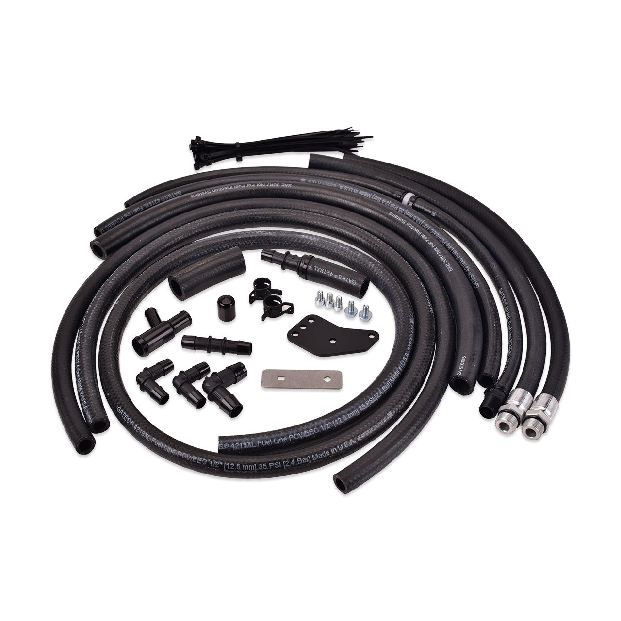 IAG V2 Street Series AOS Replacement Hose Line And Hardware Install Kit For 08-14 WRX 08-20 STI.