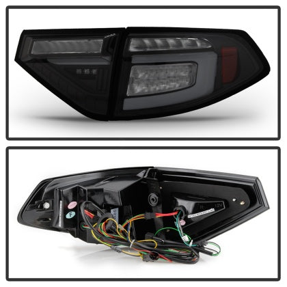Spyder 08-14 Subaru Impreza WRX Hatchback Black smoked LED Tail Lights