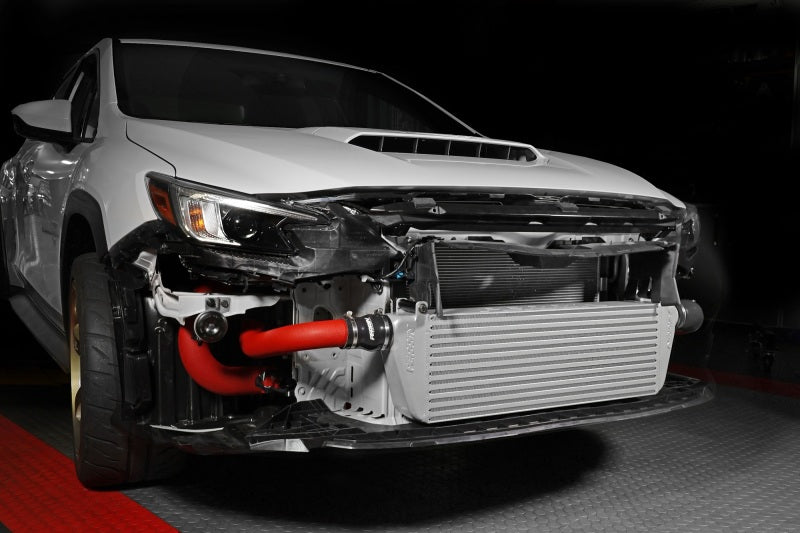 Perrin 2022+ Subaru WRX Front Mount Intercooler Kit (Red Tubes & Silver Core)