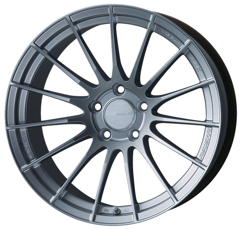 Enkei RS05RR 18x11 16mm ET 5x114.3 75.0 Bore Sparkle Silver Wheel