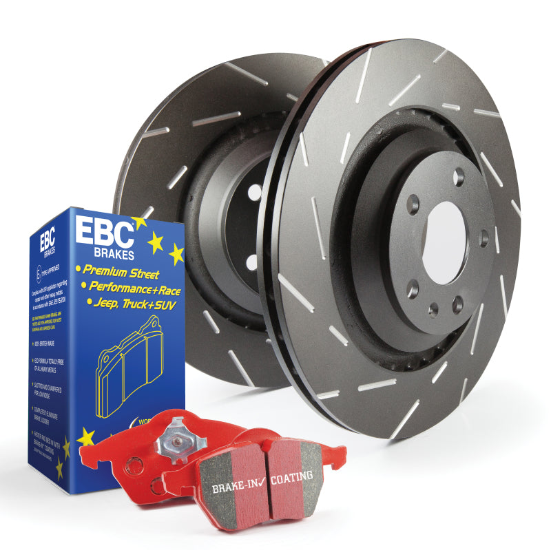 EBC S4 Kits Subaru 2008-2014 / 2015-2017 STI / 2008-2014 WRX Redstuff Pads and USR Rotors