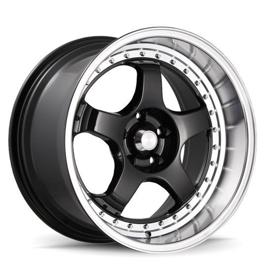 Konig SSM 18x9 5x114.3 ET22 Gloss Black w/ Machined Lip