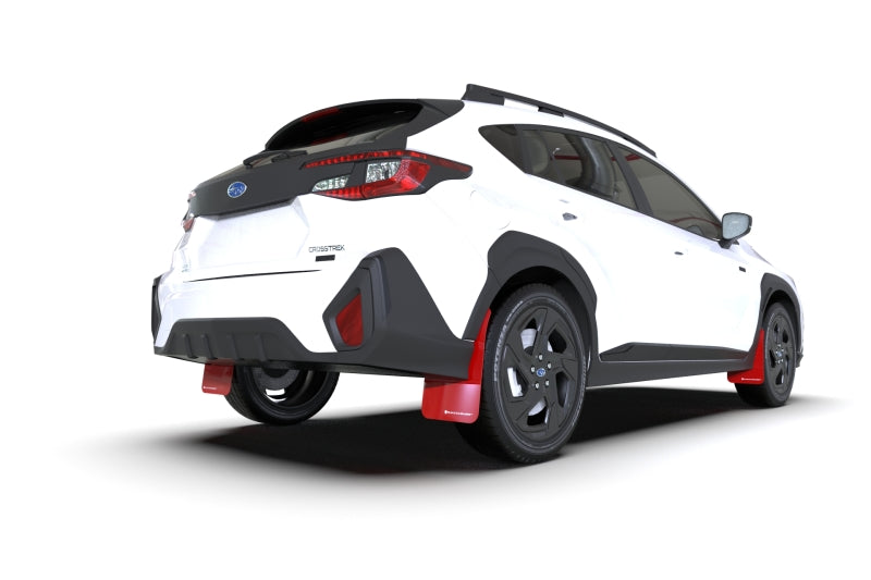 Rally Armor 2024 Subaru Crosstrek Red UR Mud Flap White Logo