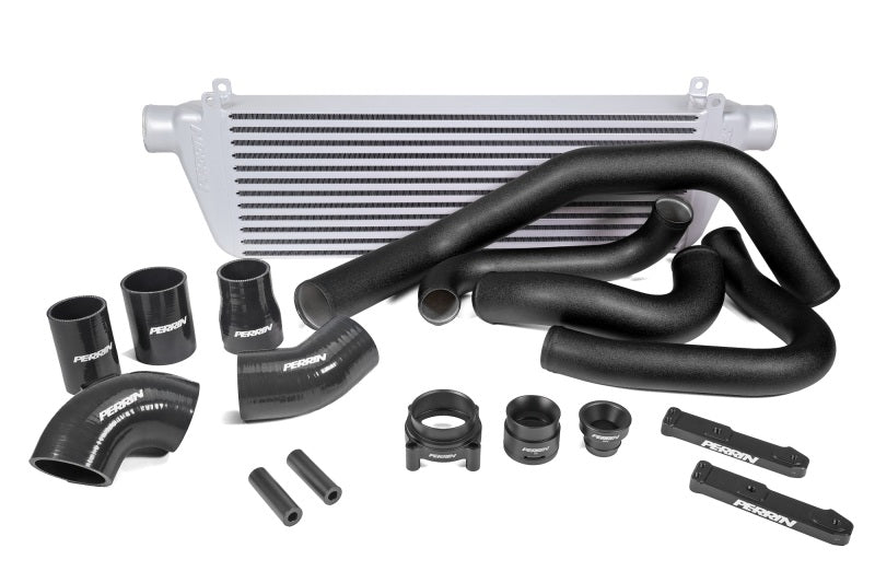 Perrin 2022+ Subaru WRX Front Mount Intercooler Kit (Black Tubes & Silver Core)