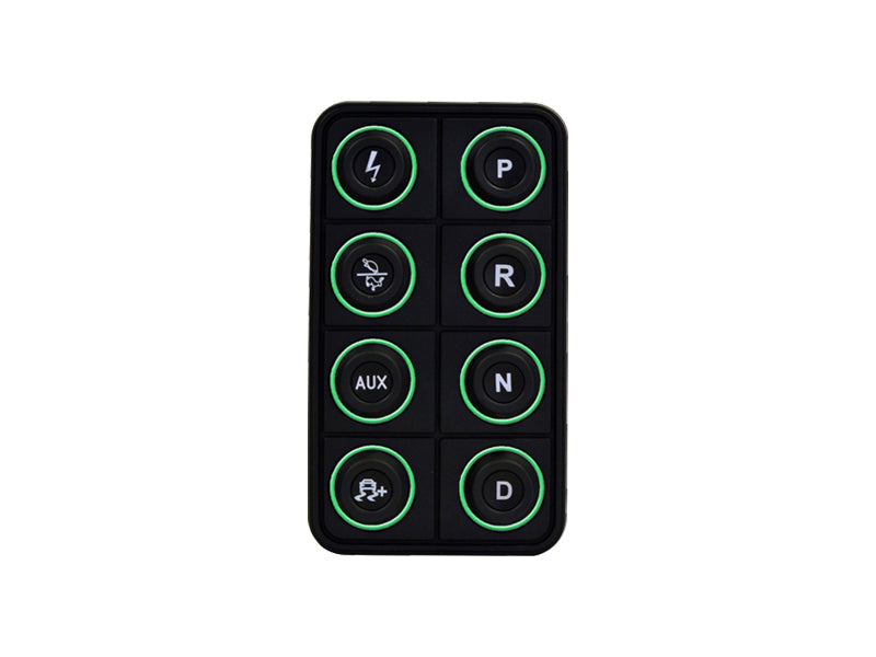 AEM EV 8 Button Keypad CAN Based Programmable Backlighting