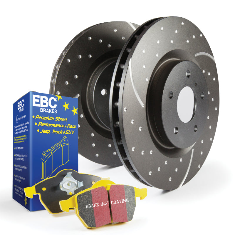 EBC S5 Kits Subaru 2008-2014 / 2015-2017 STI / 2008-2014 WRX Yellowstuff Pads and GD Rotors