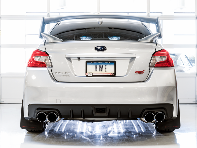 AWE Tuning Subaru 08-24+ WRX / 11-21 STI Sedan Touring Edition Exhaust - Chrome Silver Tip (102mm)