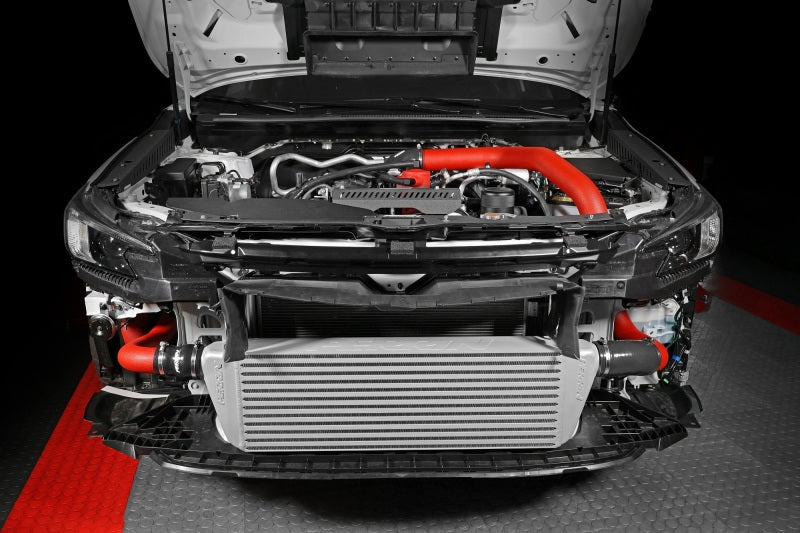 Perrin 2022+ Subaru WRX Front Mount Intercooler Kit (Red Tubes & Silver Core)