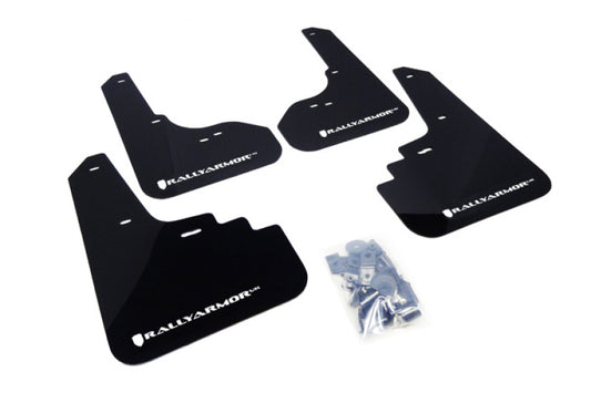 Rally Armor 05-09 Subaru Legacy GT / Outback Black UR Mud Flap w/ White Logo