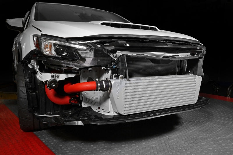 Perrin 2022+ Subaru WRX Front Mount Intercooler Kit (Red Tubes & Silver Core)